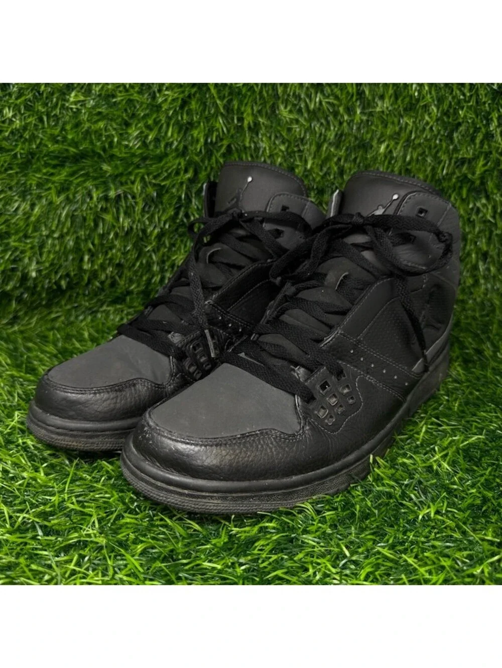 Nike Air Jordan 1 Flight 372704-006 Men's 11 Black Basketball Shoes 2284